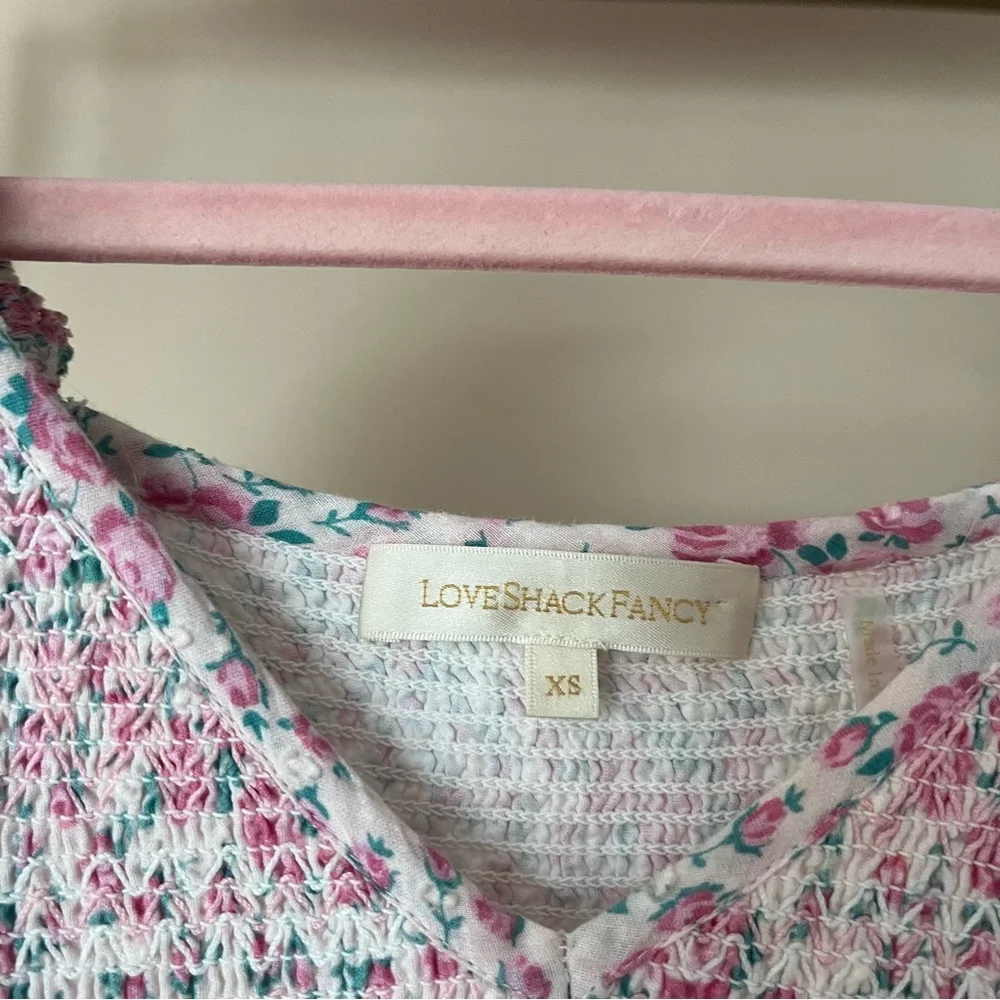 LoveShackFancy Ensley Smocked Dress Size XS - Picture 8 of 8